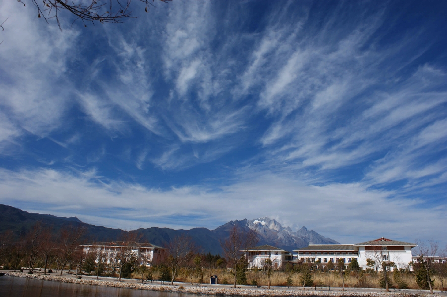 云南大學(xué)旅游文化學(xué)院——校園景觀圖(冬日)